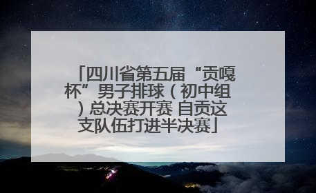 四川省第五届“贡嘎杯”男子排球（初中组）总决赛开赛 自贡这支队伍打进半决赛