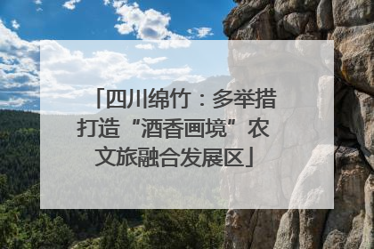 四川绵竹：多举措打造“酒香画境”农文旅融合发展区