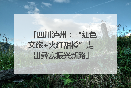 四川泸州：“红色文旅+火红甜橙”走出彝寨振兴新路