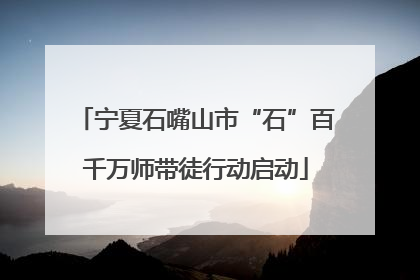 宁夏石嘴山市“石”百千万师带徒行动启动