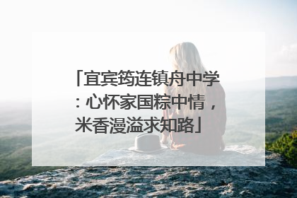 宜宾筠连镇舟中学：心怀家国粽中情，米香漫溢求知路