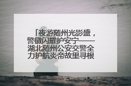 夜游随州光影盛，警徽闪耀护安宁——湖北随州公安交警全力护航炎帝故里寻根节夜游活动侧记