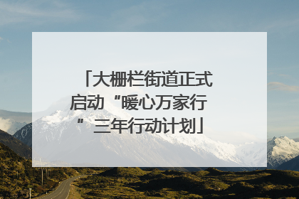 大栅栏街道正式启动“暖心万家行”三年行动计划