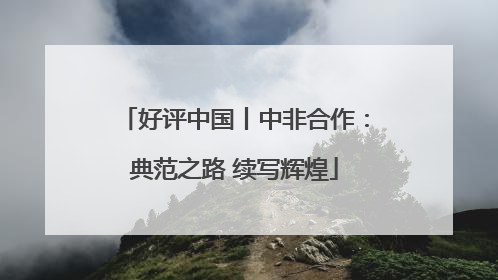 好评中国丨中非合作：典范之路 续写辉煌