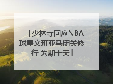 少林寺回应NBA球星文班亚马闭关修行 为期十天