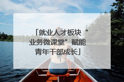 就业人才板块“业务微课堂”赋能青年干部成长