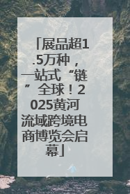 展品超1.5万种，一站式“链”全球！2025黄河流域跨境电商博览会启幕