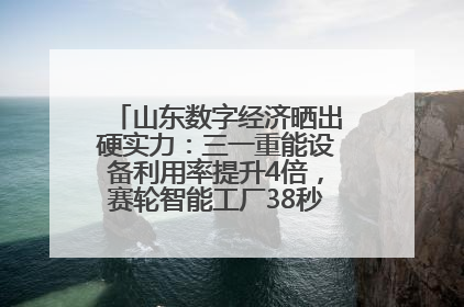 山东数字经济晒出硬实力：三一重能设备利用率提升4倍，赛轮智能工厂38秒生产一条轮胎