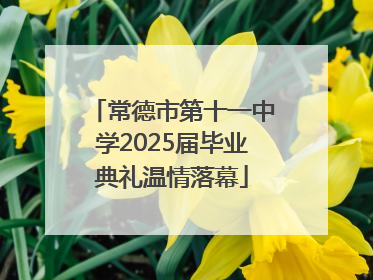 常德市第十一中学2025届毕业典礼温情落幕