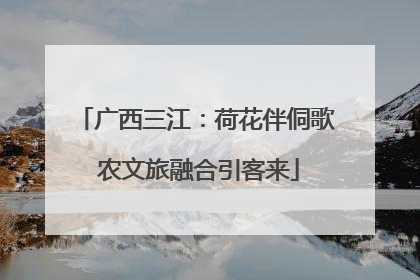 广西三江：荷花伴侗歌 农文旅融合引客来