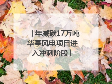年减碳17万吨 华亭风电项目进入冲刺阶段