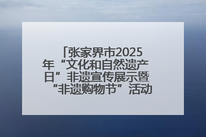 张家界市2025年“文化和自然遗产日”非遗宣传展示暨“非遗购物节”活动在慈利县盛大启幕