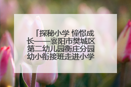 探秘小学 憧憬成长——襄阳市樊城区第二幼儿园衡庄分园幼小衔接班走进小学开展参观体验活动