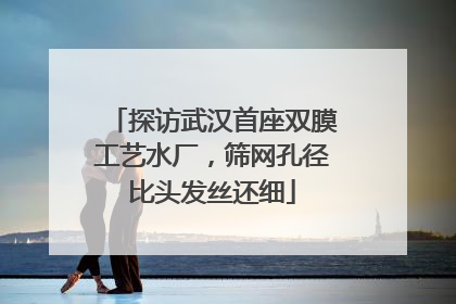 探访武汉首座双膜工艺水厂，筛网孔径比头发丝还细