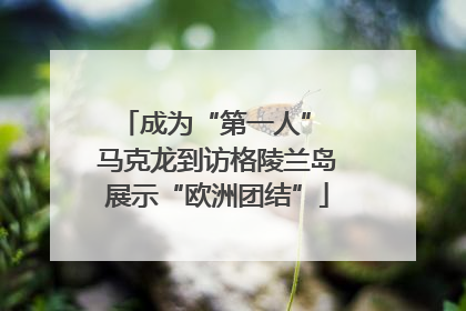 成为“第一人” 马克龙到访格陵兰岛展示“欧洲团结”