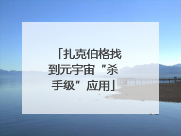 扎克伯格找到元宇宙“杀手级”应用