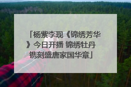杨紫李现《锦绣芳华》今日开播 锦绣牡丹镌刻盛唐家国华章