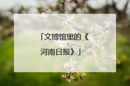 文博馆里的《河南日报》