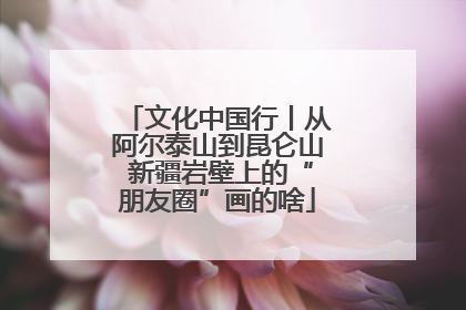 文化中国行丨从阿尔泰山到昆仑山 新疆岩壁上的“朋友圈”画的啥