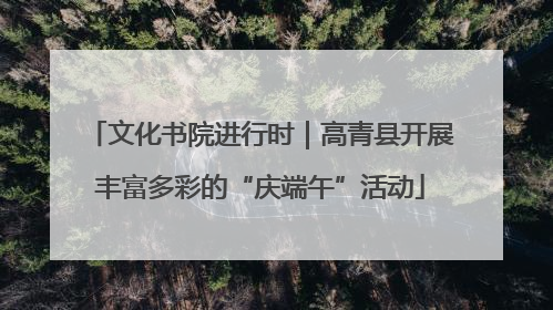 文化书院进行时｜高青县开展丰富多彩的“庆端午”活动
