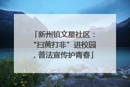 新州镇文星社区：“扫黄打非”进校园，普法宣传护青春