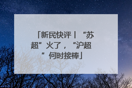 新民快评丨“苏超”火了，“沪超”何时接棒