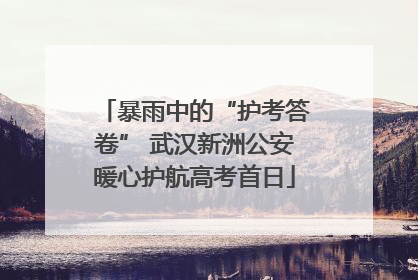 暴雨中的“护考答卷” 武汉新洲公安暖心护航高考首日