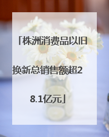 株洲消费品以旧换新总销售额超28.1亿元