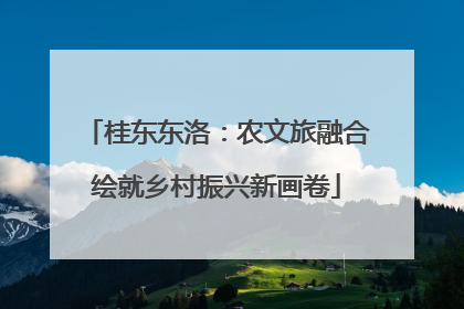 桂东东洛：农文旅融合绘就乡村振兴新画卷