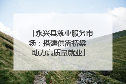 永兴县就业服务市场：搭建供需桥梁 助力高质量就业