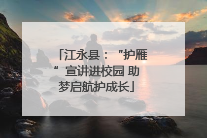 江永县：“护雁”宣讲进校园 助梦启航护成长