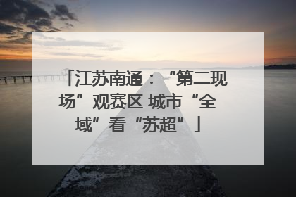 江苏南通：“第二现场”观赛区 城市“全域”看“苏超”