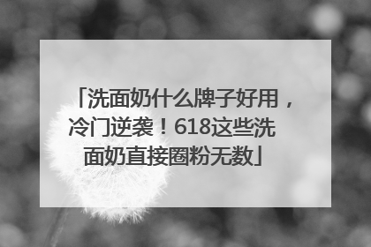 洗面奶什么牌子好用，冷门逆袭！618这些洗面奶直接圈粉无数