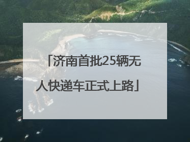 济南首批25辆无人快递车正式上路