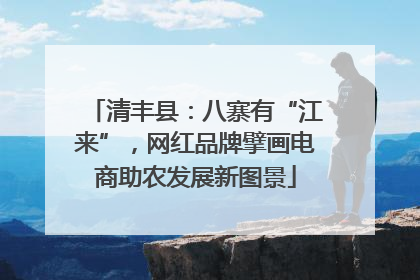 清丰县：八寨有“江来”，网红品牌擘画电商助农发展新图景