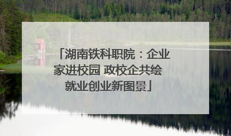 湖南铁科职院：企业家进校园 政校企共绘就业创业新图景