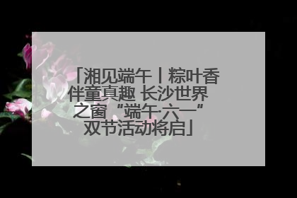 湘见端午丨粽叶香伴童真趣 长沙世界之窗“端午·六一”双节活动将启