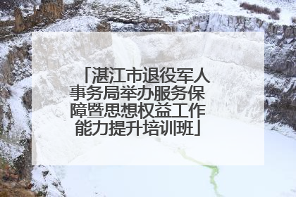 湛江市退役军人事务局举办服务保障暨思想权益工作能力提升培训班