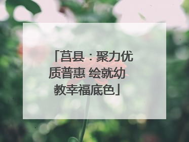 莒县：聚力优质普惠 绘就幼教幸福底色