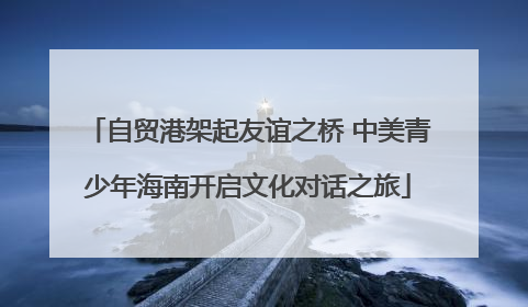 自贸港架起友谊之桥 中美青少年海南开启文化对话之旅