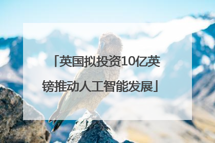英国拟投资10亿英镑推动人工智能发展