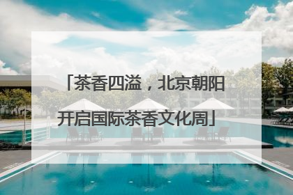 茶香四溢，北京朝阳开启国际茶香文化周