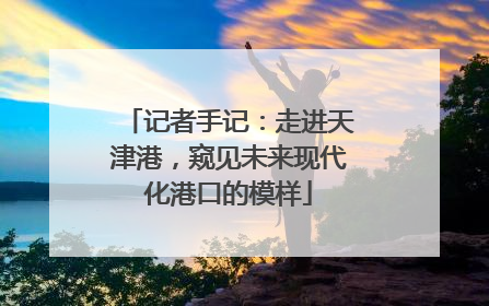 记者手记：走进天津港，窥见未来现代化港口的模样