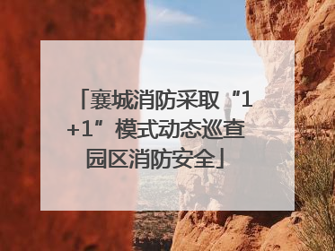 襄城消防采取“1+1”模式动态巡查园区消防安全