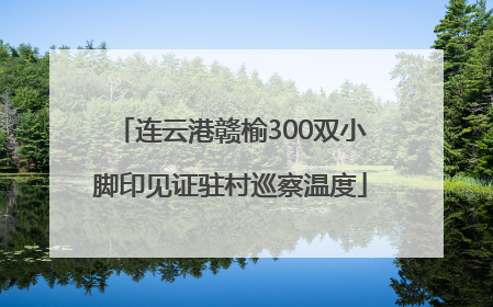 连云港赣榆300双小脚印见证驻村巡察温度