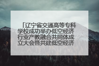 辽宁省交通高等专科学校成功举办低空经济行业产教融合共同体成立大会暨共建低空经济产教融合新生态论坛