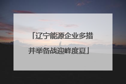 辽宁能源企业多措并举备战迎峰度夏