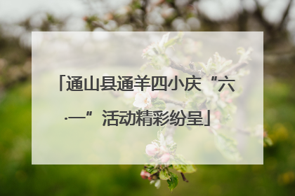 通山县通羊四小庆“六·一”活动精彩纷呈