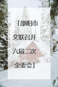 邵阳市文联召开六届二次全委会