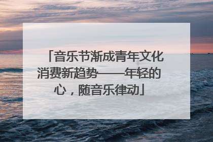 音乐节渐成青年文化消费新趋势——年轻的心，随音乐律动